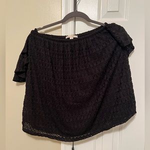 Francesca’s mi a mi Black Lace Shirt, Size M